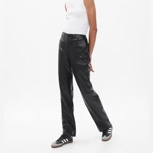 Gap Mid Rise Vegan Faux Leather Pant